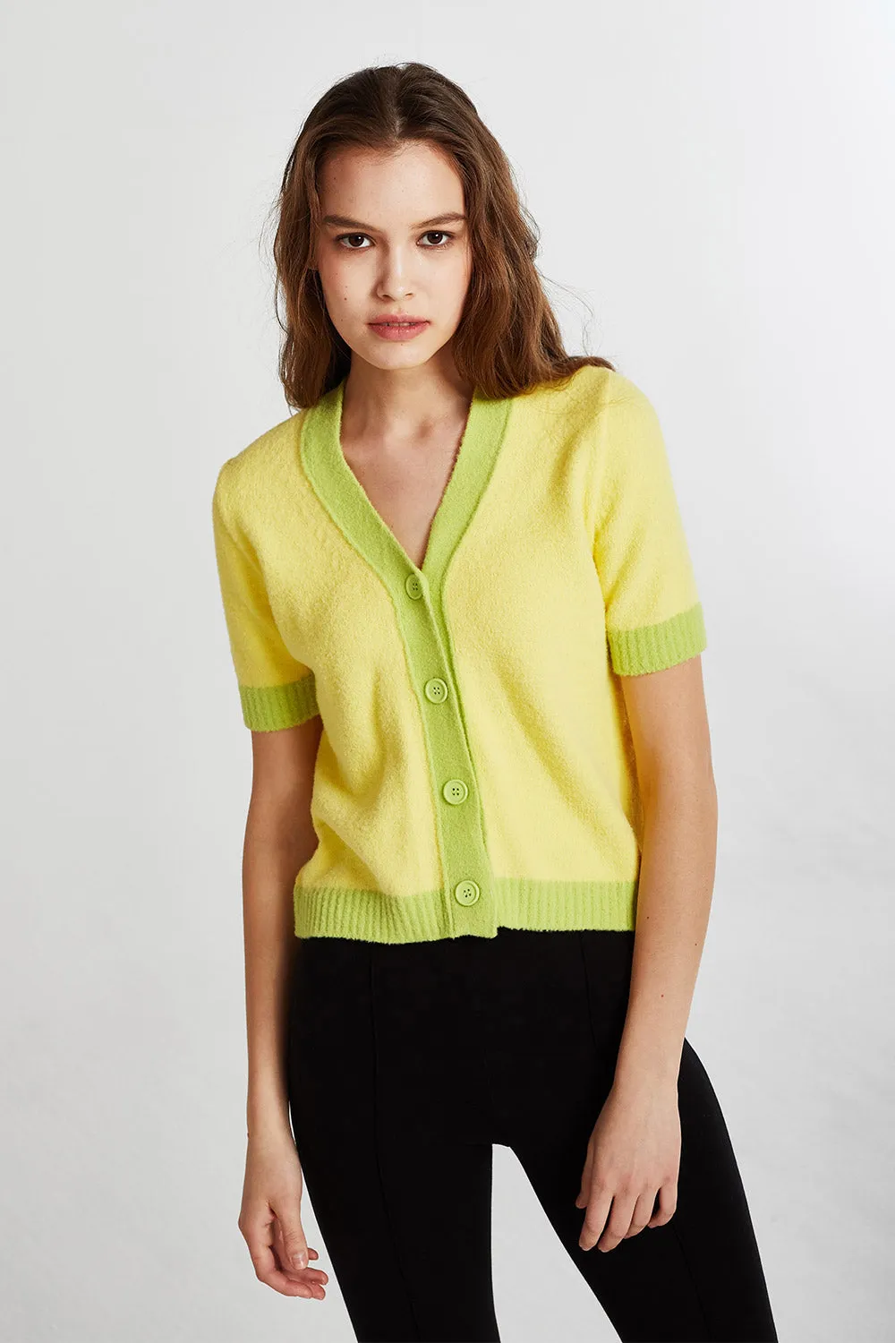 Lucy Contrast Trim Cardigan