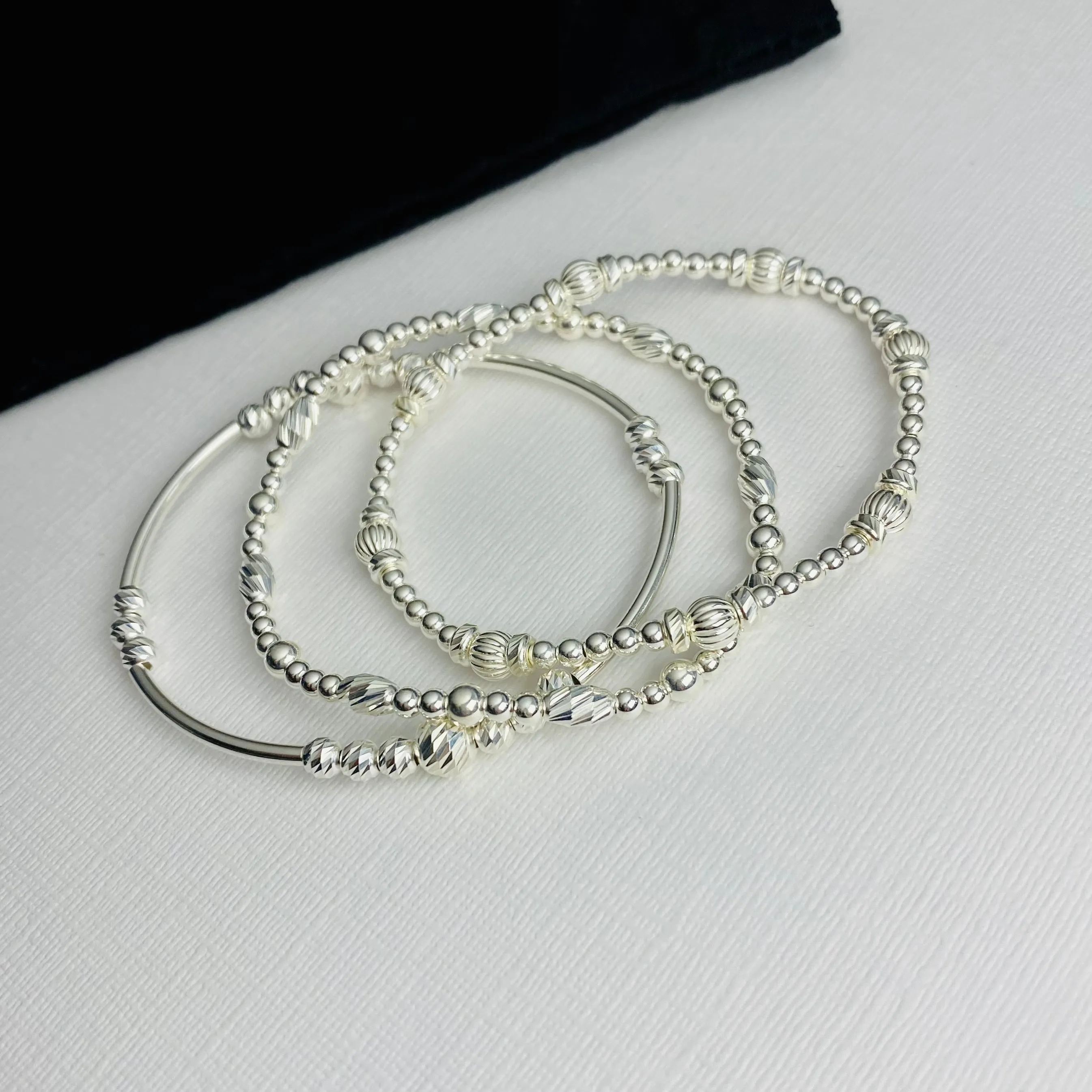 LUXE | Silver Bracelet Stack