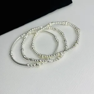 LUXE | Silver Bracelet Stack