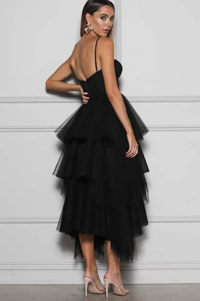 Maison Fairy Floss Tulle Dress in Black by Elle Zeitoune - RENTAL