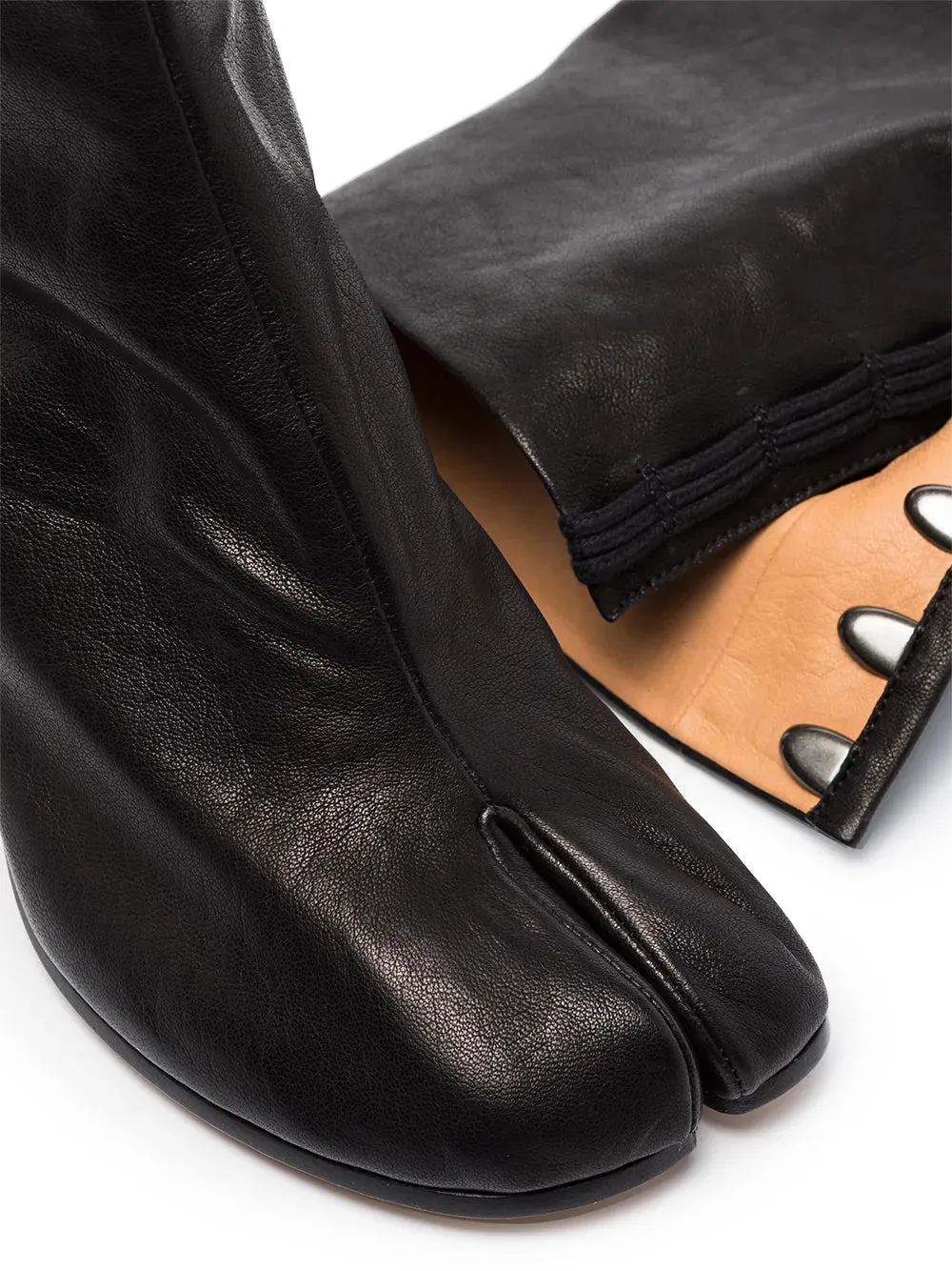 Maison Margiela Tabi 80mm leather ankle boots