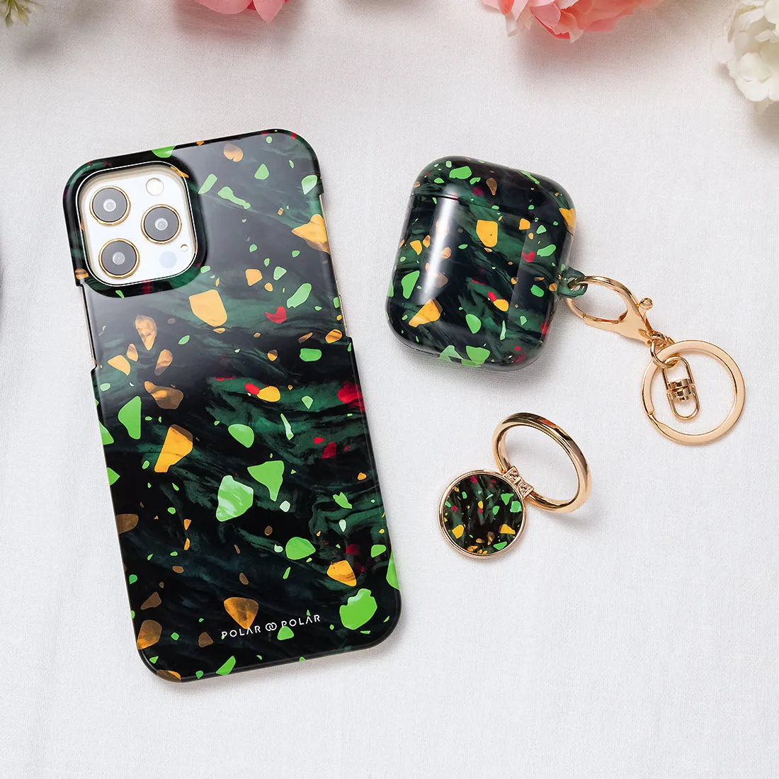 Malachite Terrazzo Gem Custom - iPhone XS Max Case