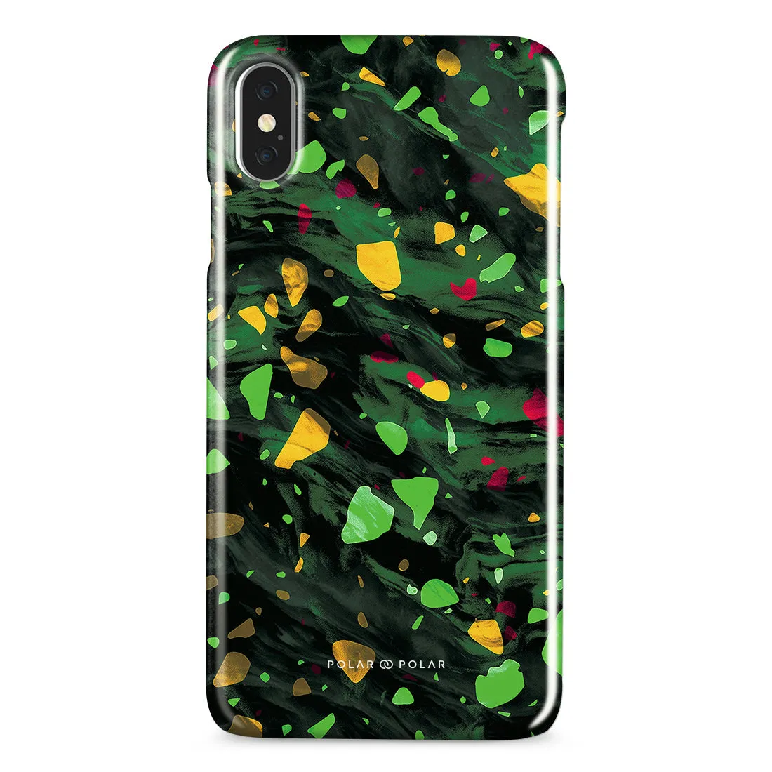 Malachite Terrazzo Gem Custom - iPhone XS Max Case