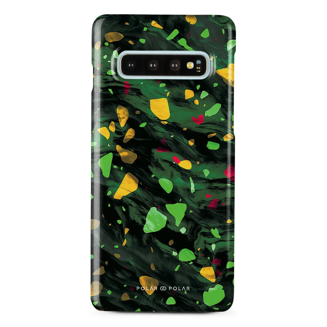 Malachite Terrazzo Gem Custom - Samsung Galaxy S10 Case