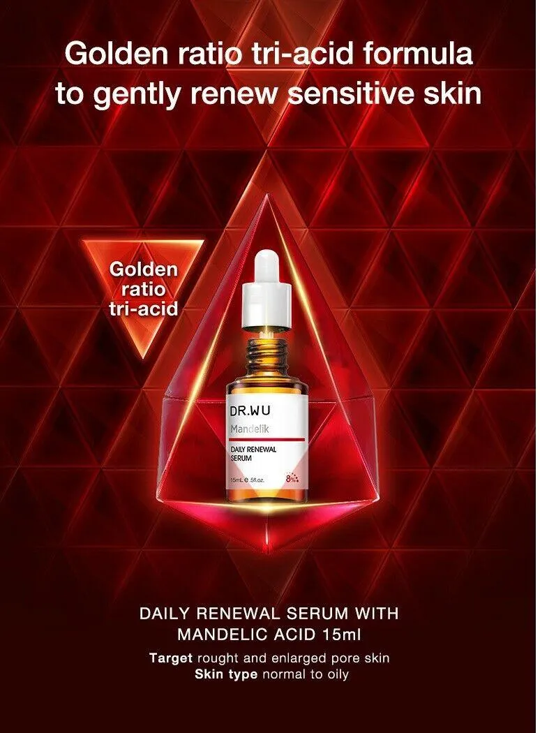 Mandelik Daily Renewal Serum WITH MANDELIC ACID 8% - Latest Version