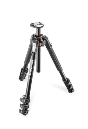 Manfrotto Aluminum 3-Section Tripod,Black