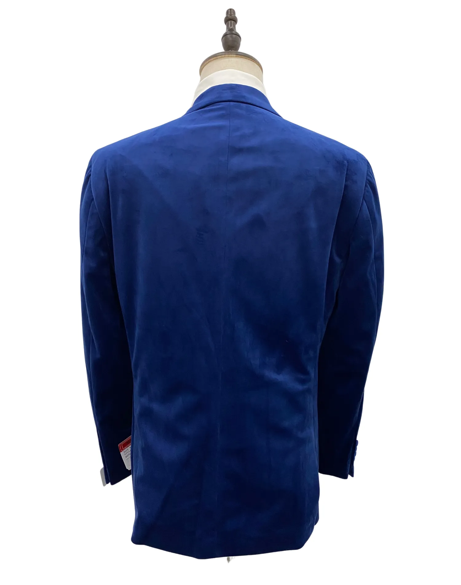 Mazari Velvet Modern Fit Blazer - Royal Blue