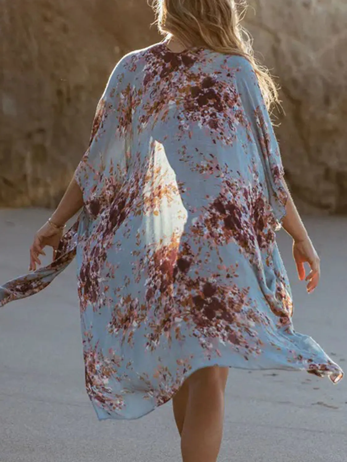 McKenna Printed Open Front Kimono