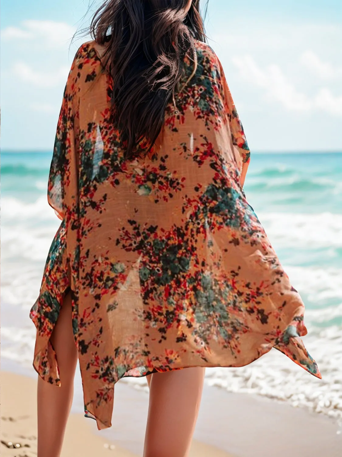 McKenna Printed Open Front Kimono