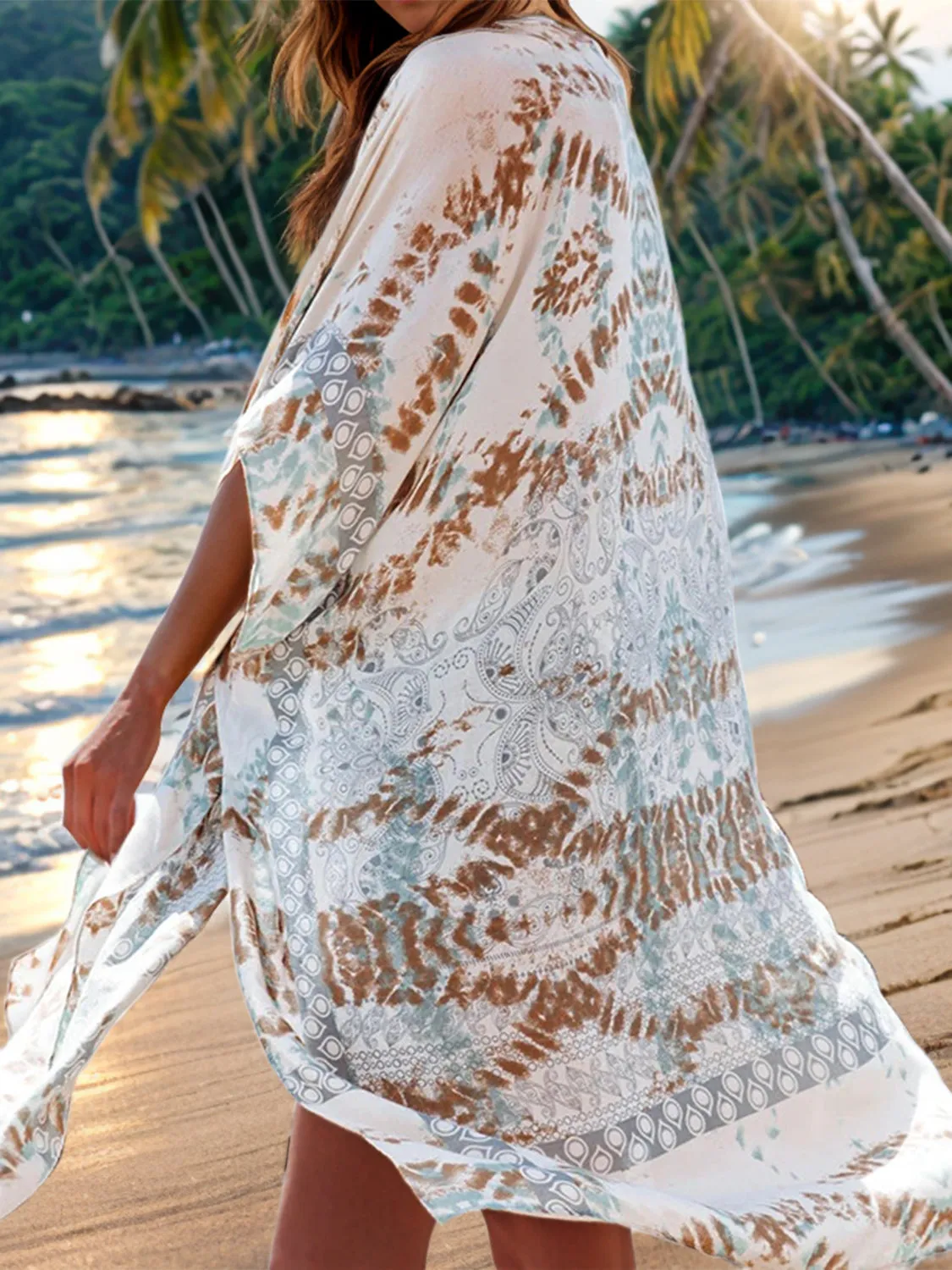 McKenna Printed Open Front Kimono