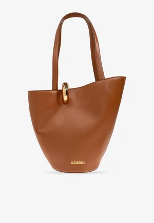 Medium Bambola Leather Bucket Bag