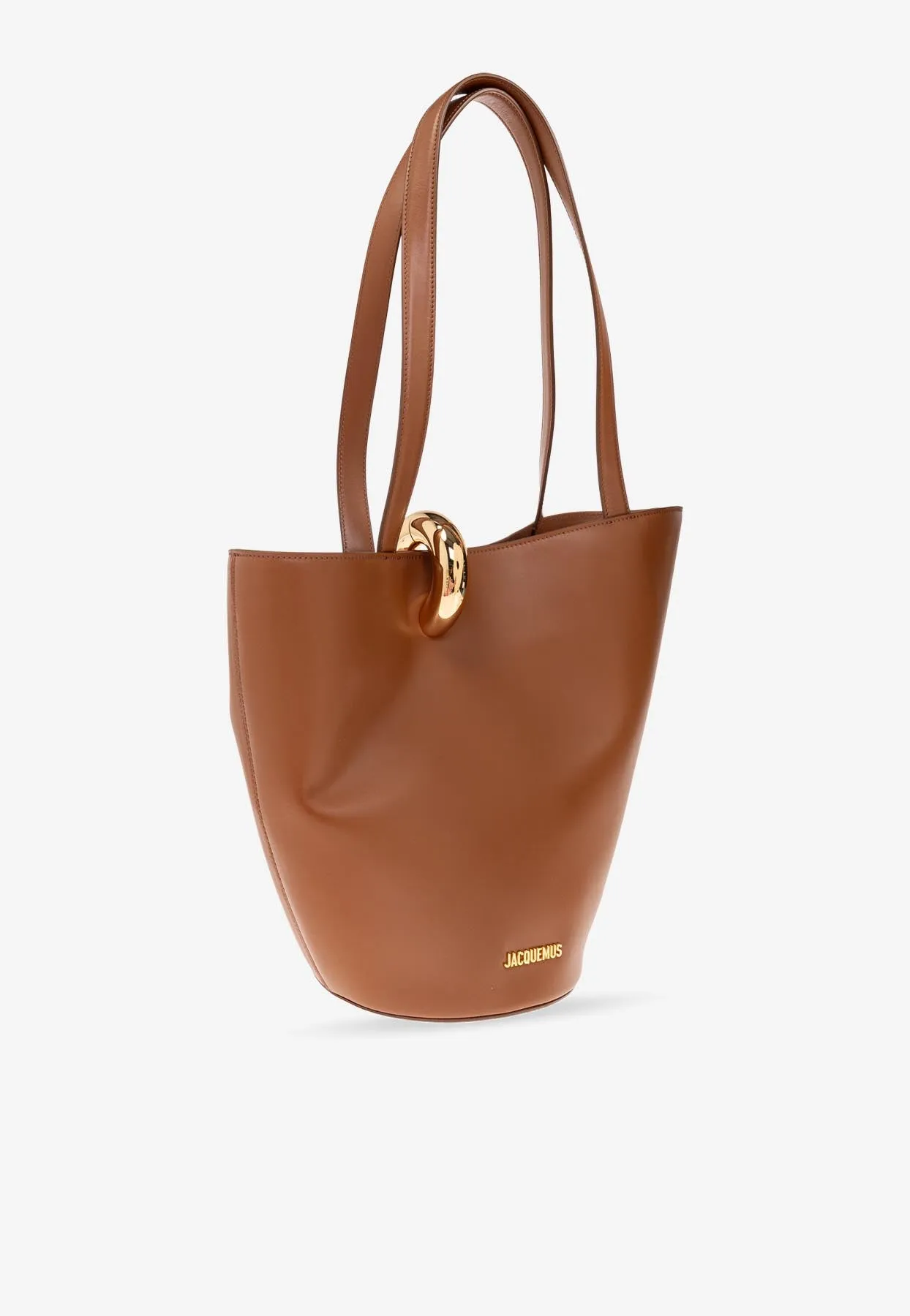 Medium Bambola Leather Bucket Bag