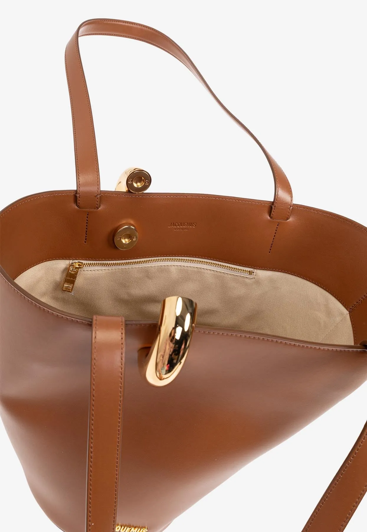 Medium Bambola Leather Bucket Bag