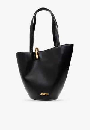 Medium Bambola Leather Bucket Bag