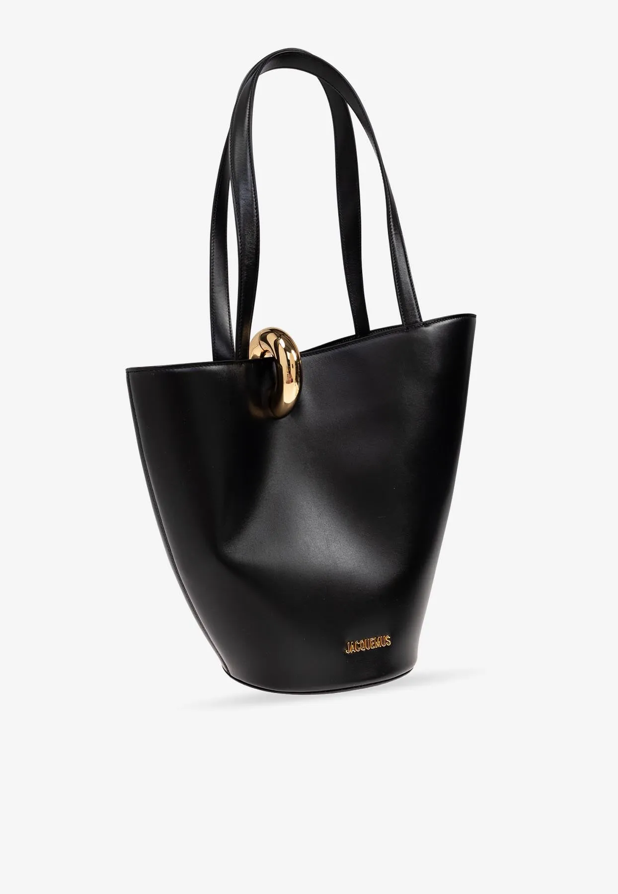 Medium Bambola Leather Bucket Bag