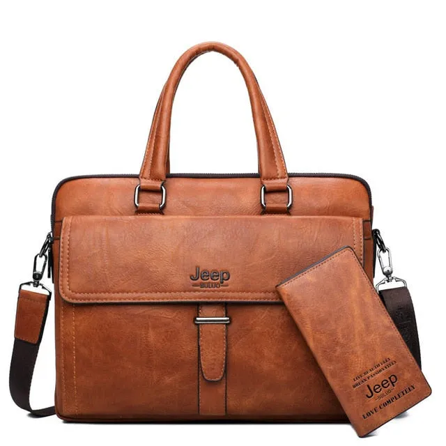 Men Briefcase for 14" Laptop