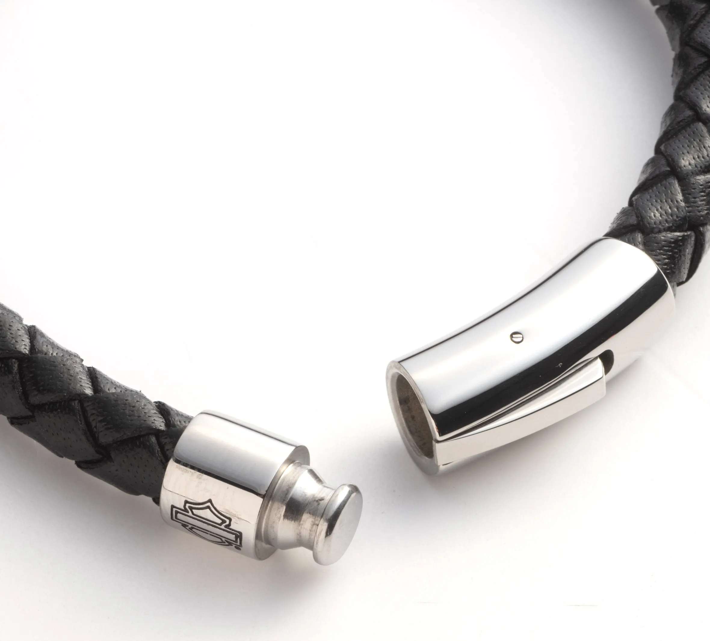 Men's Braided Leather Bracelet - Black