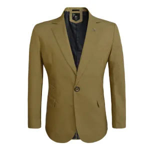 Men's Cotton-Stretch Blazer Gold 517