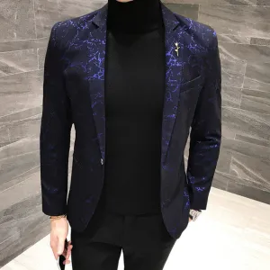 Men's Fashion Lapel Blazer Up To 3XL
