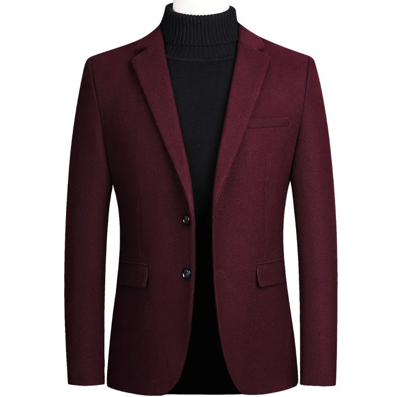 Men's Jacket /Men Business Slim Wool Blazers