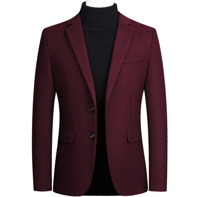 Men's Jacket /Men Business Slim Wool Blazers