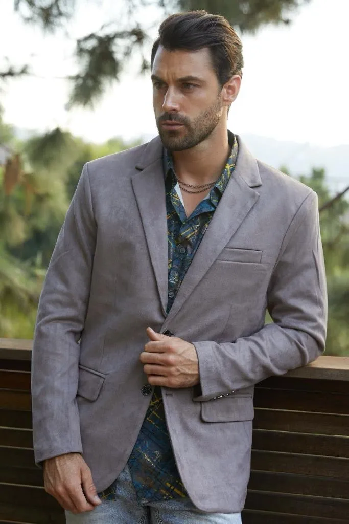 Men’s Platini Mink Faux Suede Blazer