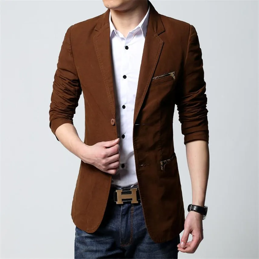 Men's Splice Summer Blazer Up to 6XL