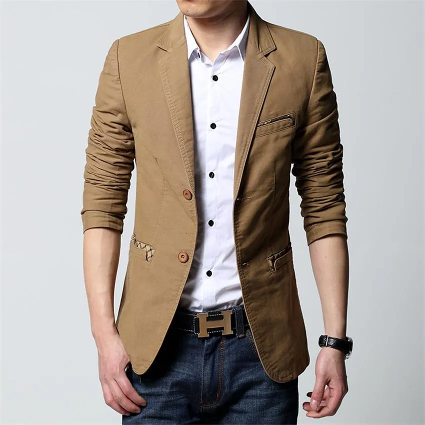 Men's Splice Summer Blazer Up to 6XL