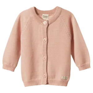Merino Knit Cardigan - Rose Dust