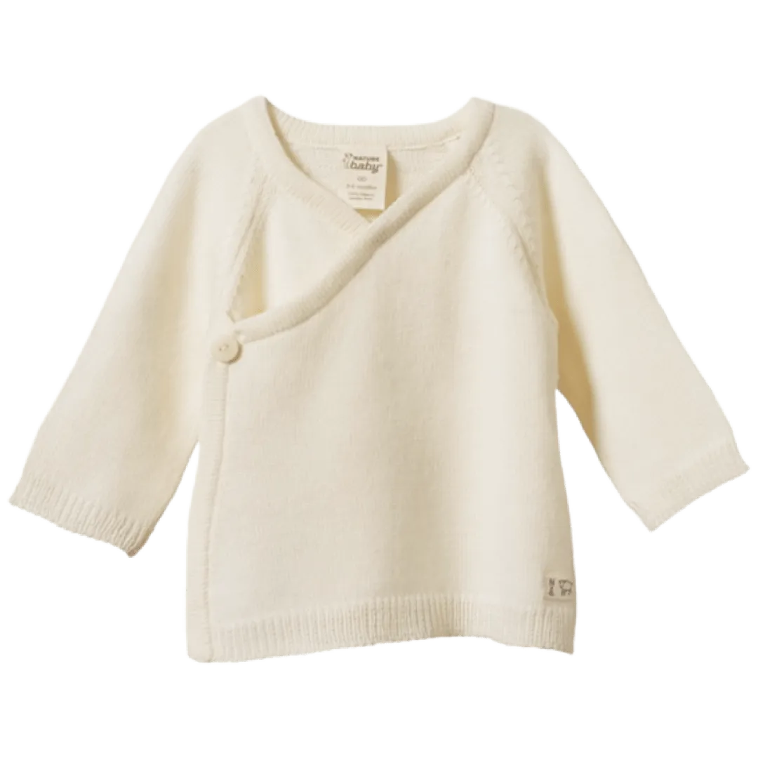 Merino Knit Kimono Jacket - Natural