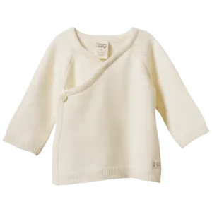 Merino Knit Kimono Jacket - Natural