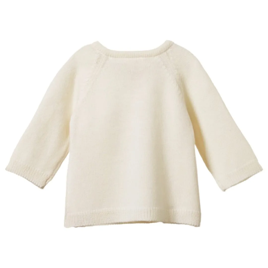Merino Knit Kimono Jacket - Natural