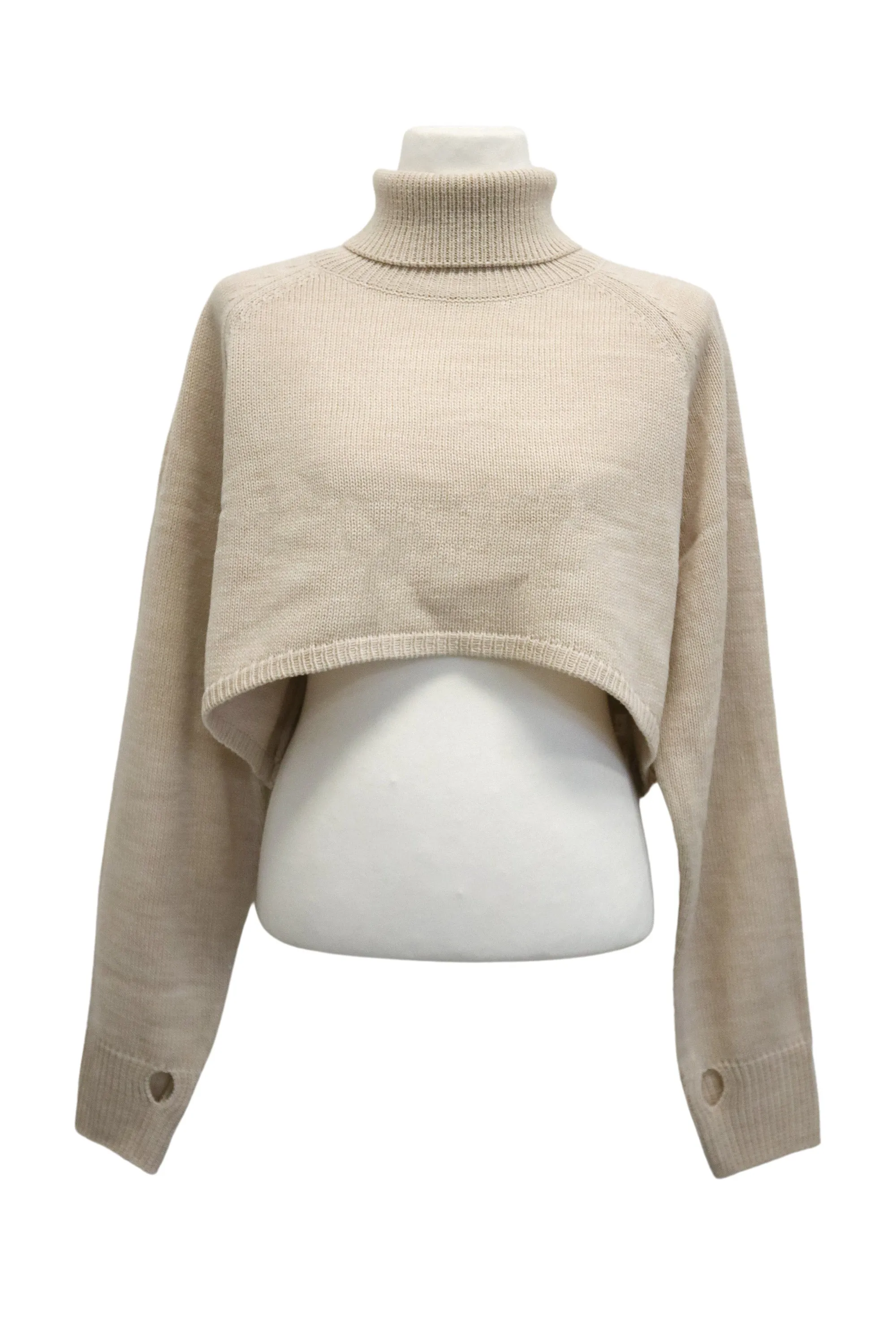 Mia Cropped Turtleneck Sweater