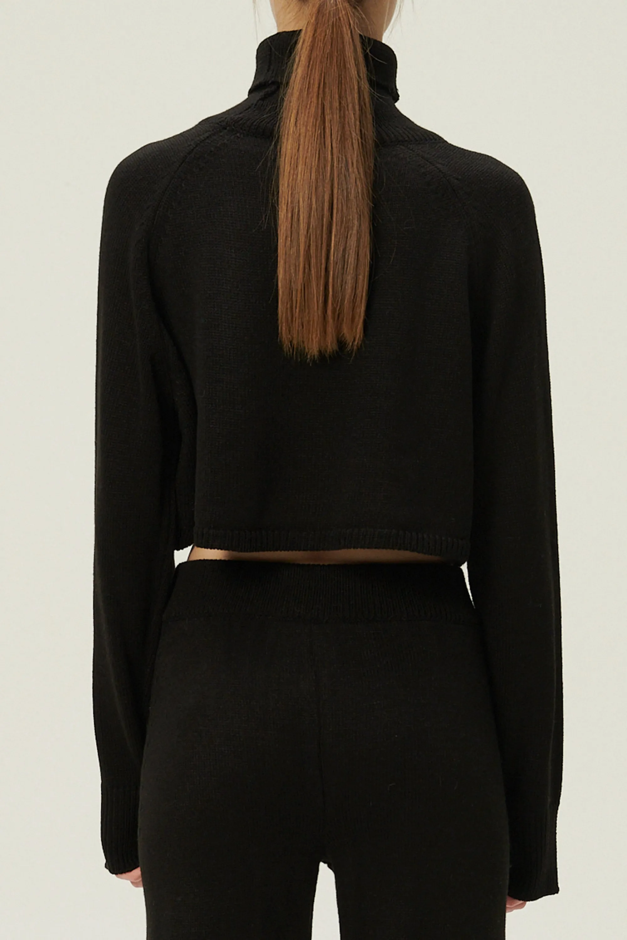 Mia Cropped Turtleneck Sweater