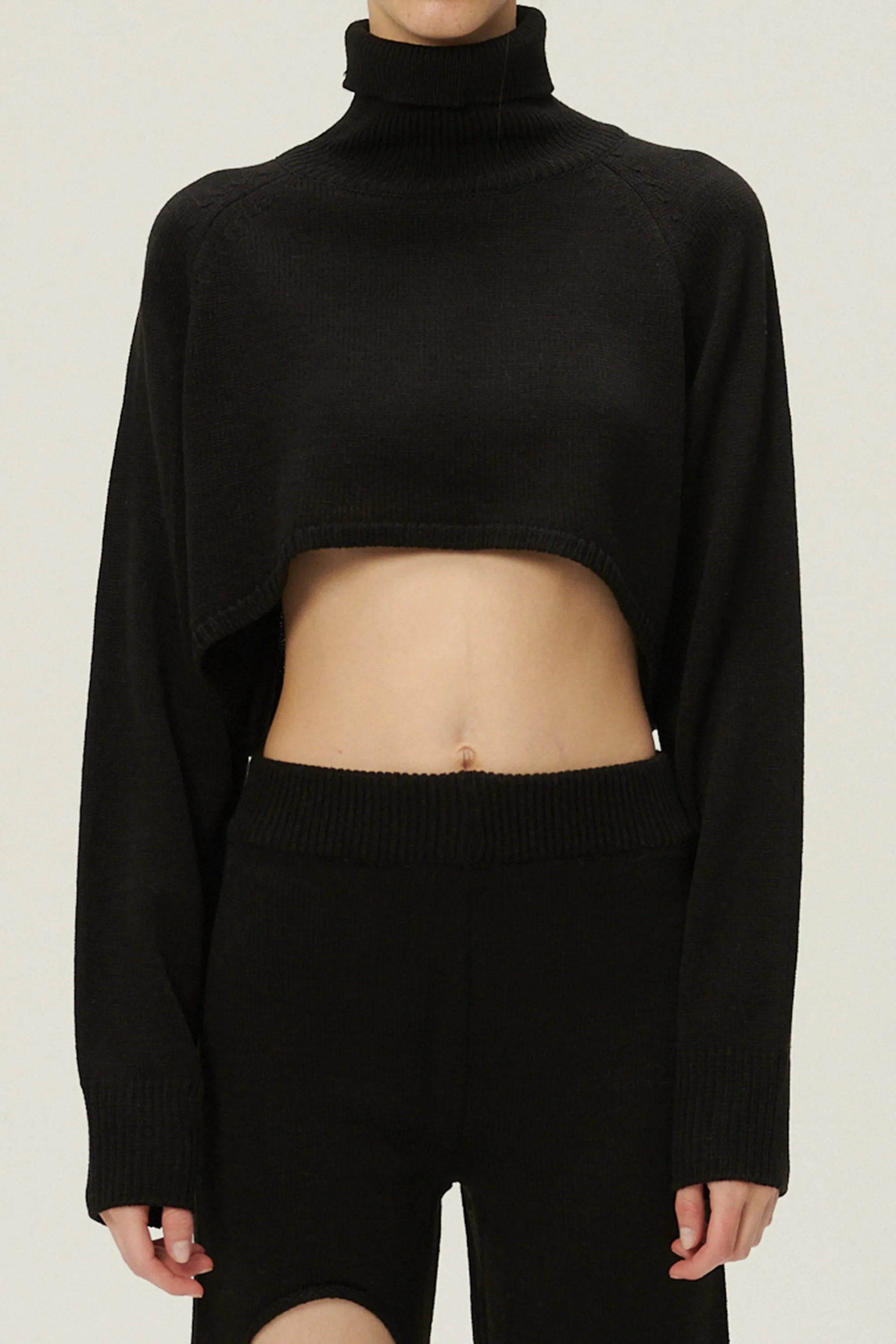 Mia Cropped Turtleneck Sweater