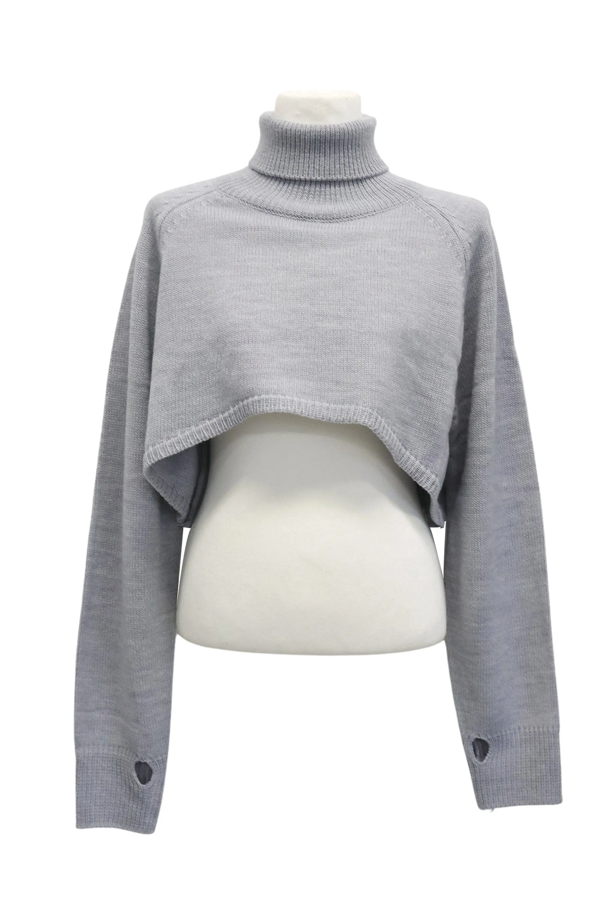 Mia Cropped Turtleneck Sweater