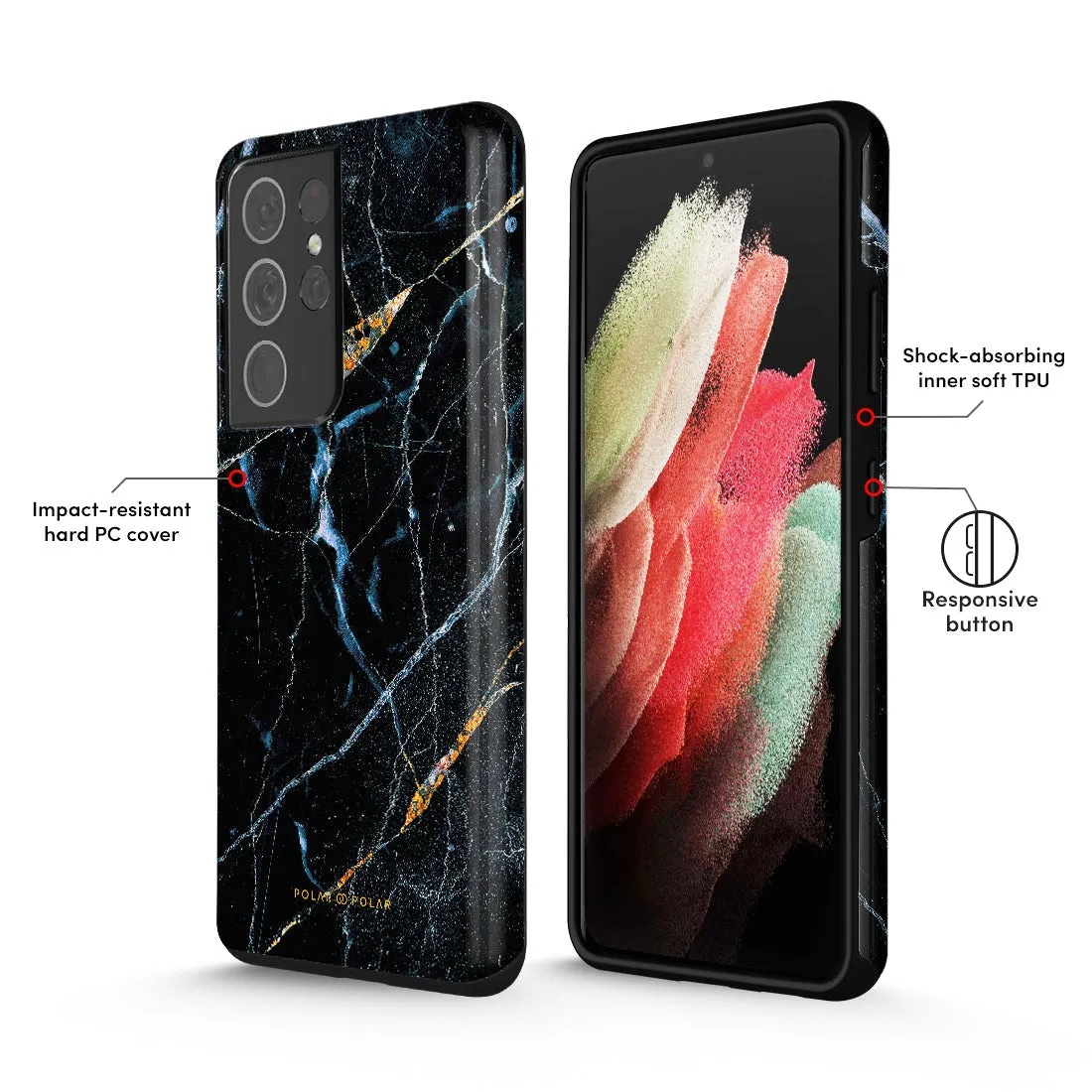 Midnight Marble Custom - Samsung Galaxy S21 Ultra 5G Case