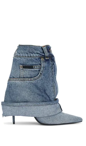 MilIano Denim Trouser Ankle Bootie