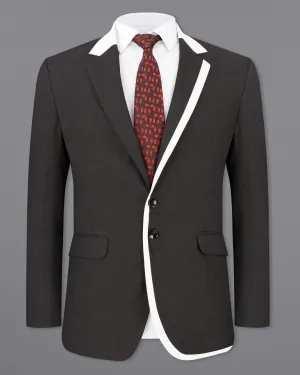 Mine Shaft Gray Wool Rich Designer Blazer