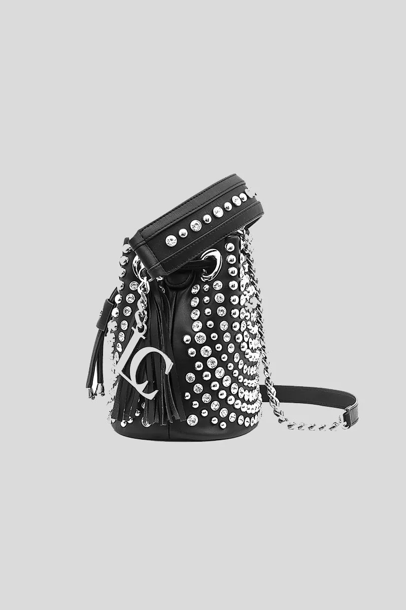 Mirror Bucket Med. Synthtetic - Black Crystal