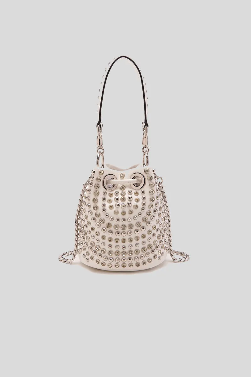 Mirror Bucket Med. Synthtetic - Ivory Crystal