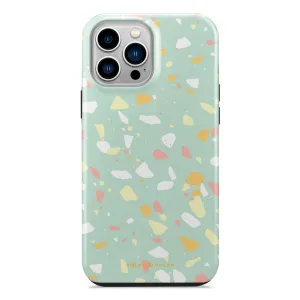 Mist Green Terrazzo Custom - iPhone 14 Pro Max Case