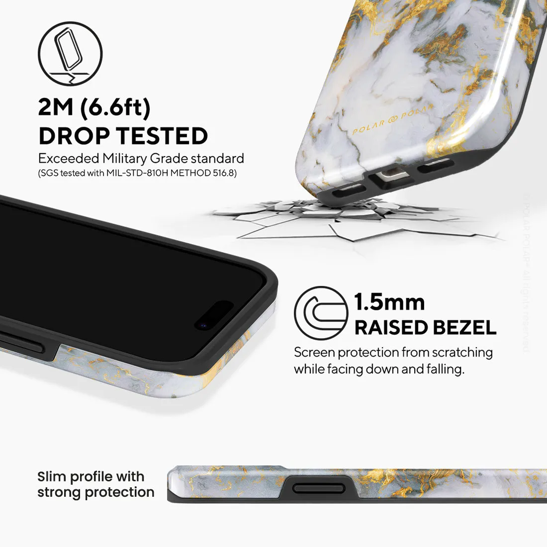 Mist Marble - iPhone 15 Case
