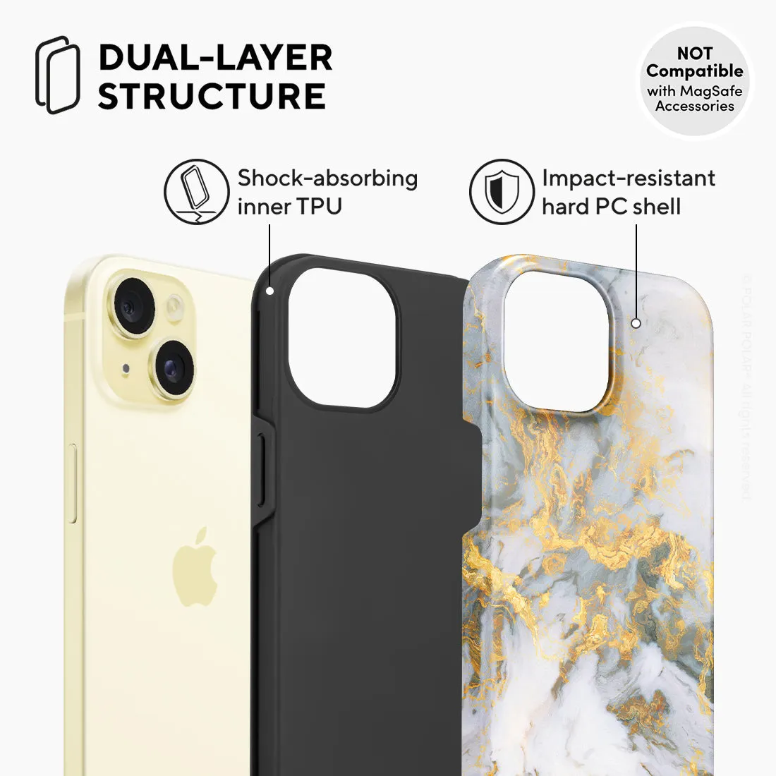 Mist Marble - iPhone 15 Case