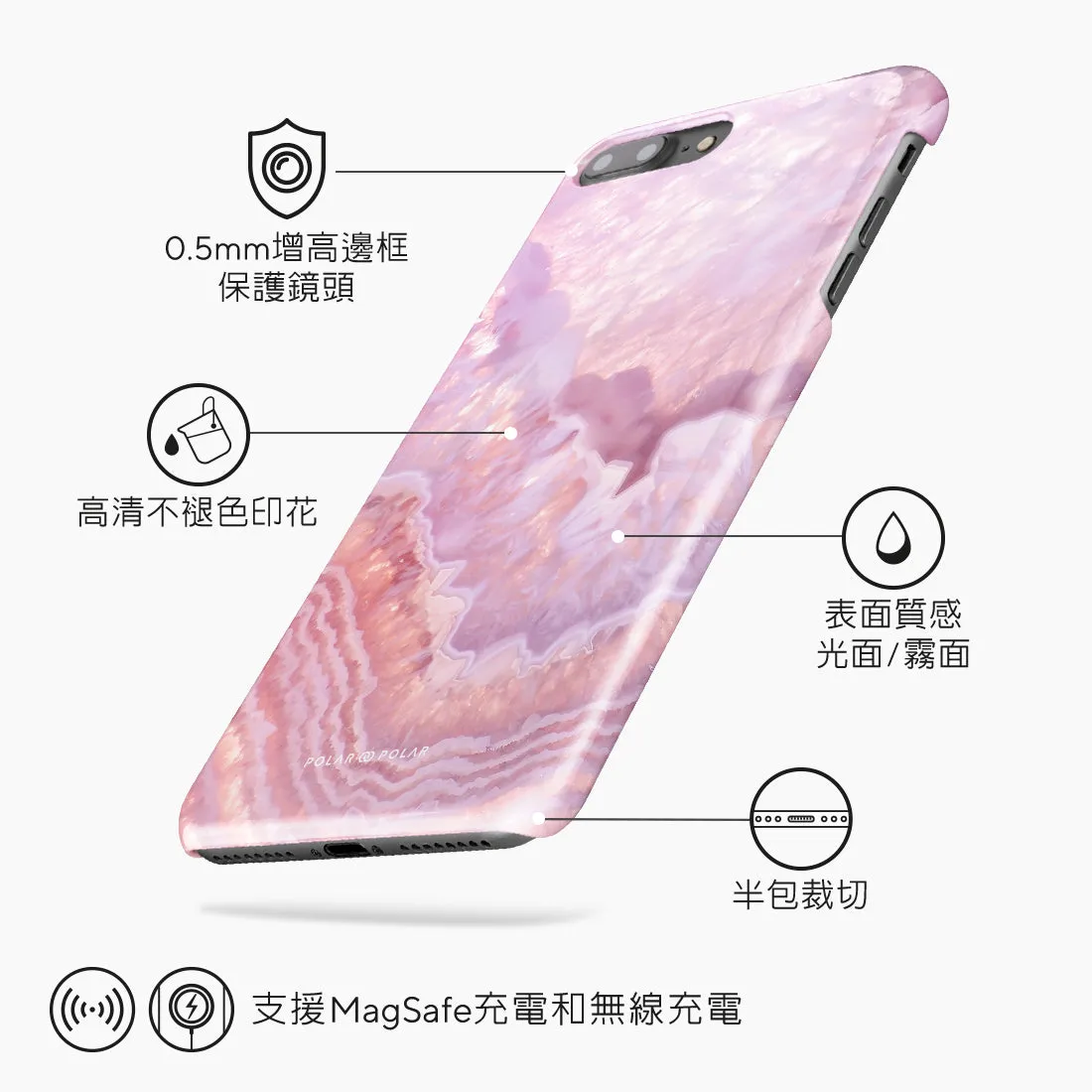 Misty Rose Coral Custom - iPhone 8 Plus/7 Plus Case