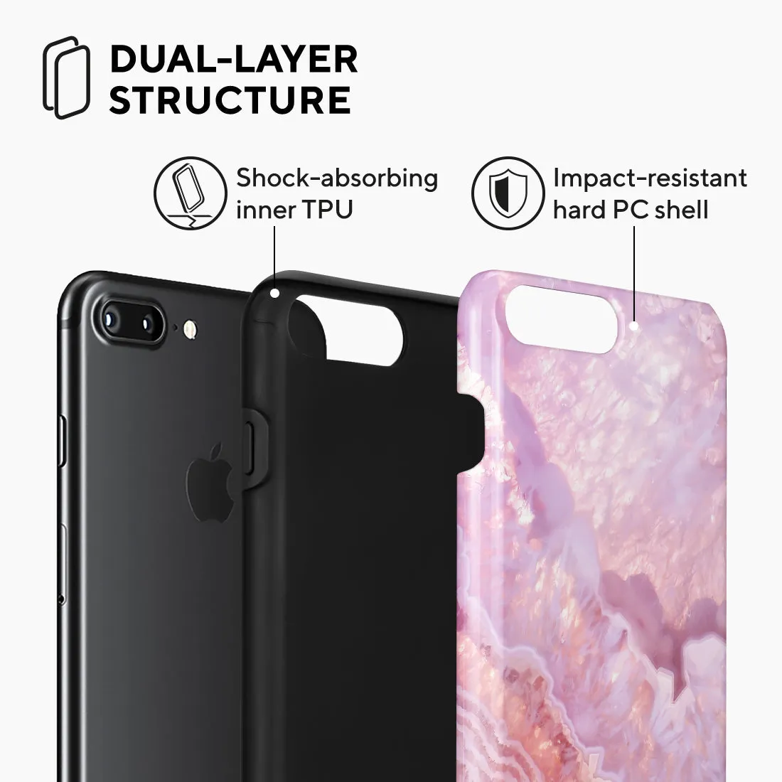 Misty Rose Coral Custom - iPhone 8 Plus/7 Plus Case