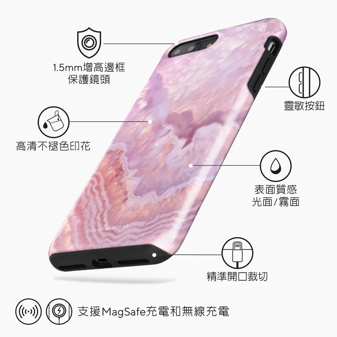 Misty Rose Coral Custom - iPhone 8 Plus/7 Plus Case