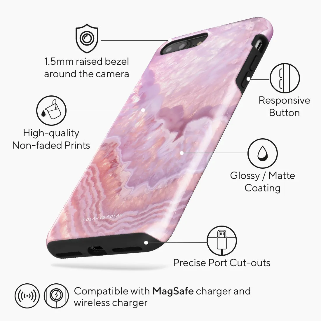 Misty Rose Coral Custom - iPhone 8 Plus/7 Plus Case