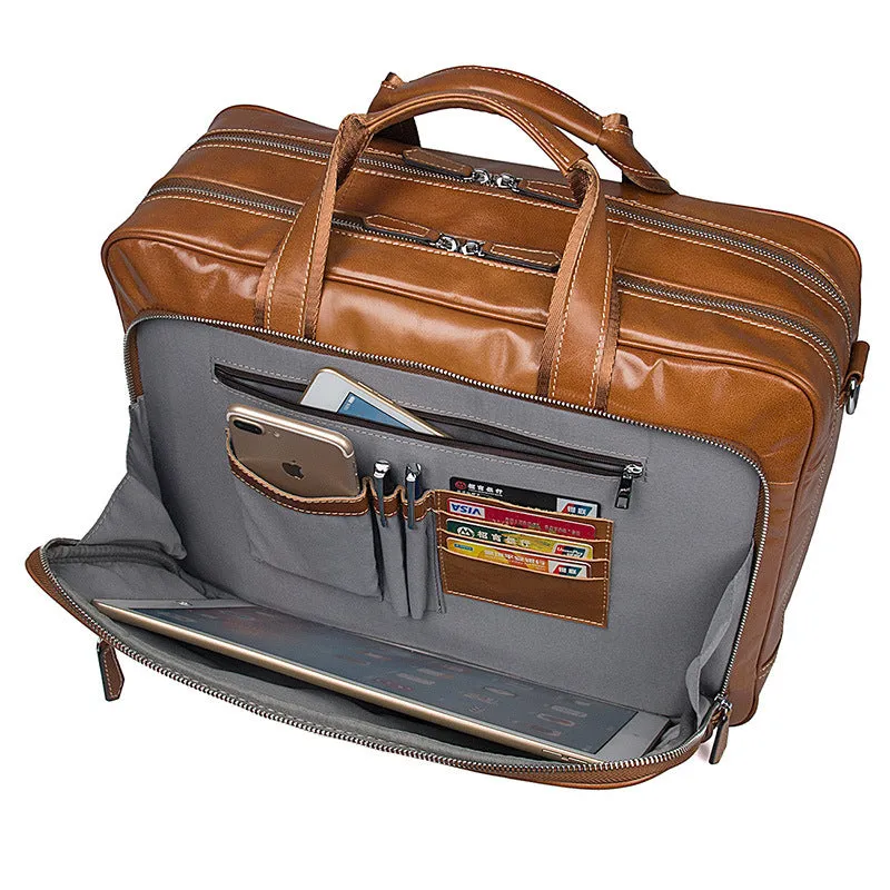 Modern Briefcase Leather Laptop Bags For Men, Best Briefcases For Men