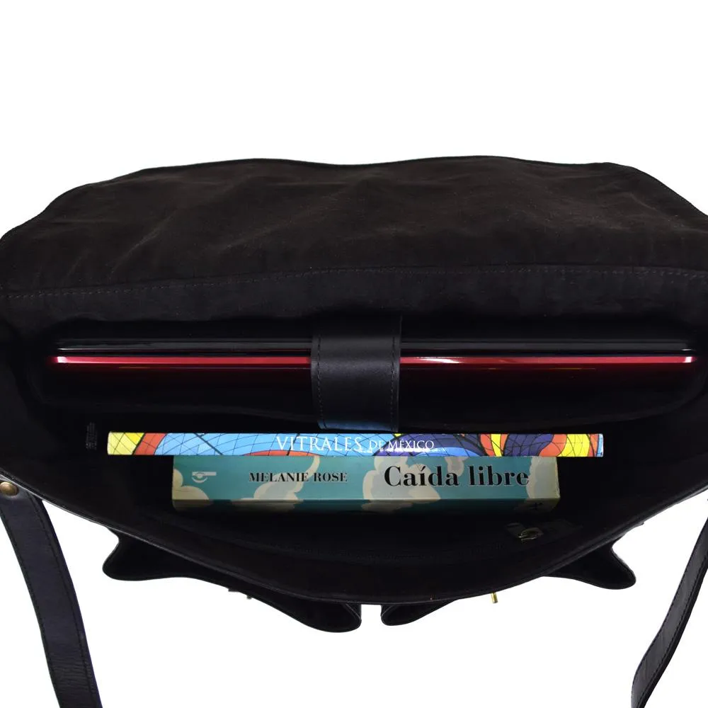 Montana Portfolio Briefcase in Black Leather